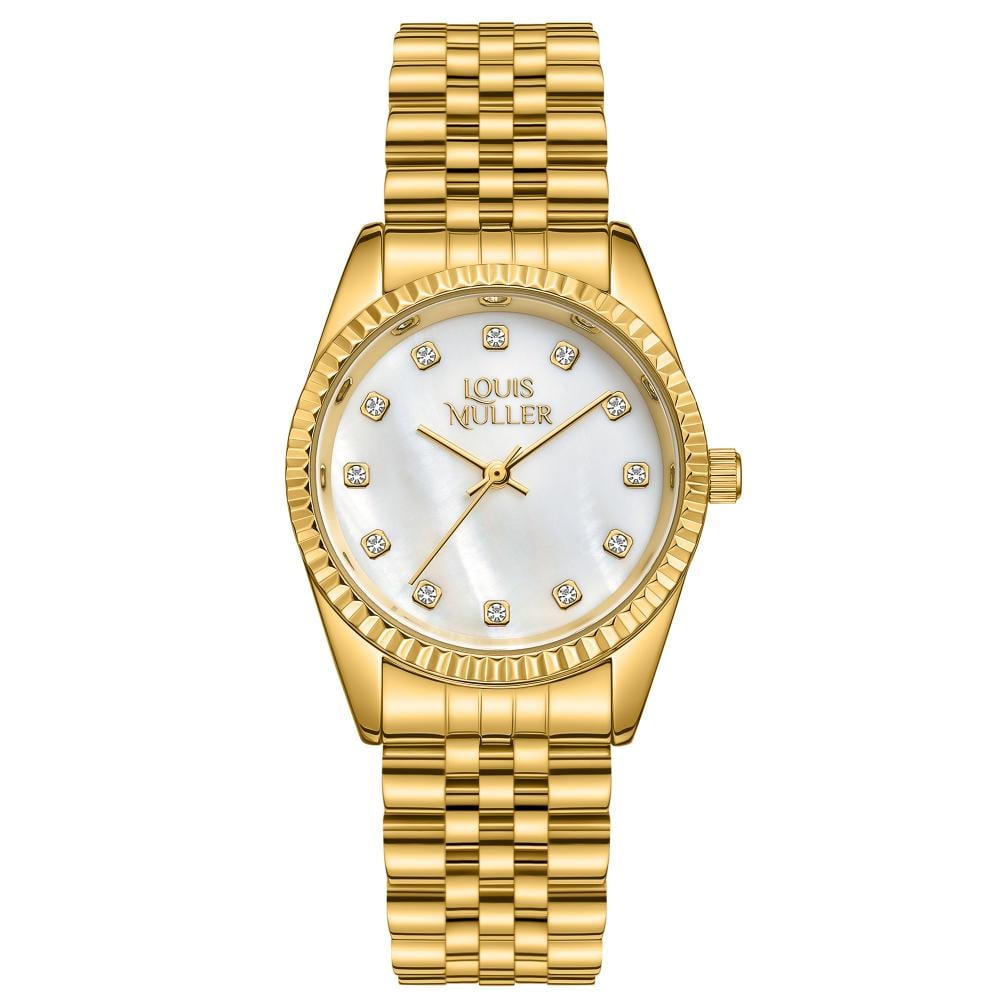 ساعة نسائية من لادون ستيل  بلون ذهبي