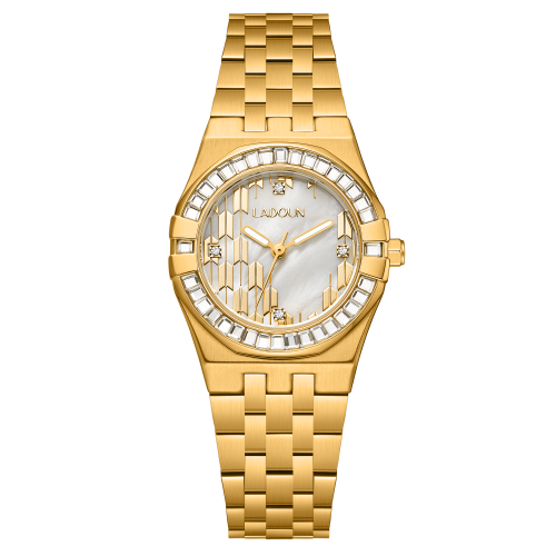 Women's Gold Stainless Steel Watch from Ladoun
