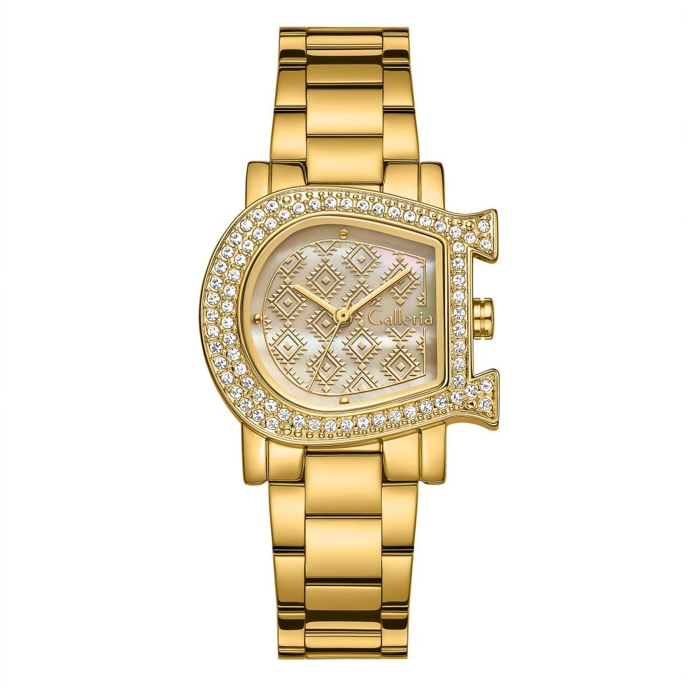 ساعة نسائية من لادون بلون ذهبي