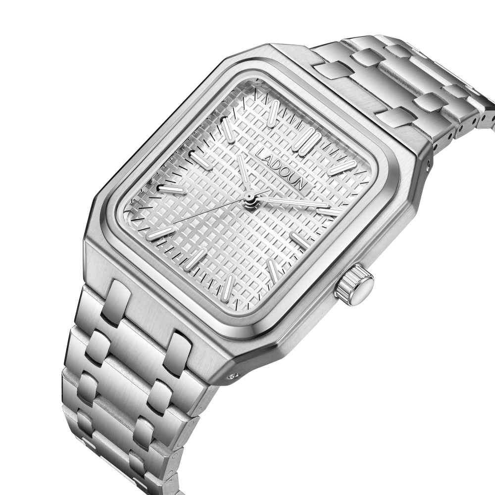 Men's Silver Wristwatch from Ladoun