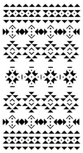 استينسل زخرفة شعبية ( 11 )