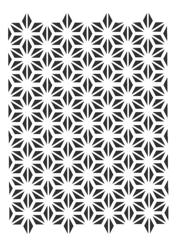 استينسل زخرفة هندسية ( 10 )