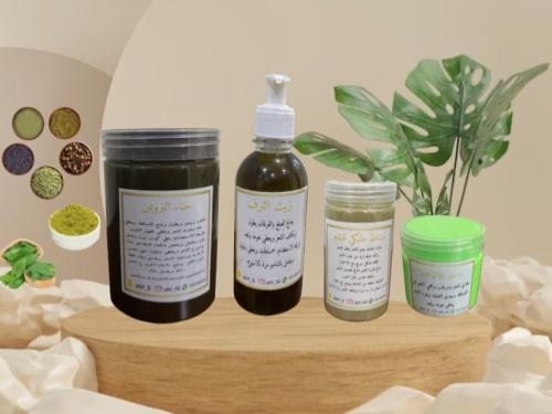 مجموعة العنايه بالشعر غير مصبوغ