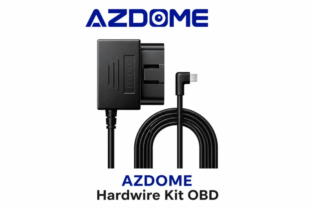 كيبل AZDOME OBD لتشغيل الداش كام ومراقبة الوقوف 24H يدعم Mini USB وUSB-C متوافق مع AZDOME M550 وM300S