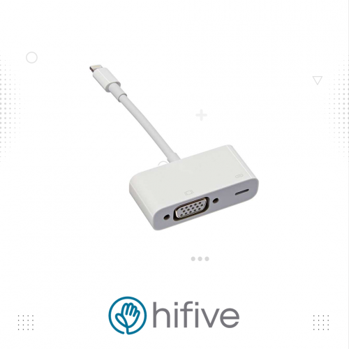 وصلة ابل من لايتنينق الى VGA