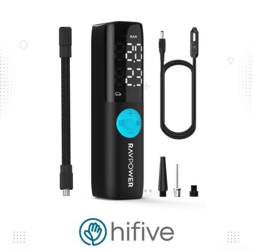 مضخة هواء راف باور بيسك بدون بطارية بقوة 60 واط اخراج 12-16 فولت بسرعة 25 لتر في الدقيقة مع شاشة ليد رقمية