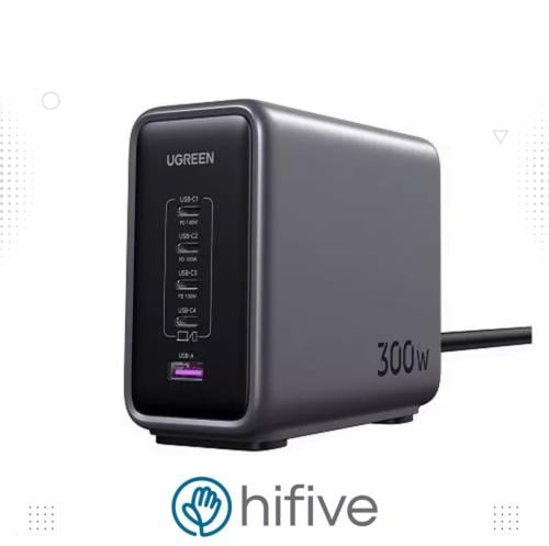 يوجرين نيكسود، شاحن 300 واط نوع سي، رمادي