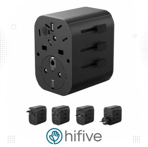 فيش سفر متعدد المداخل انكر بقوة 30 واط -اسود