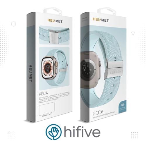 سوار جلدي أنيق مقاوم للماء لـ ساعة أبل من HELMET موديل38mm/40mm/41mm-PECA - تيفاني