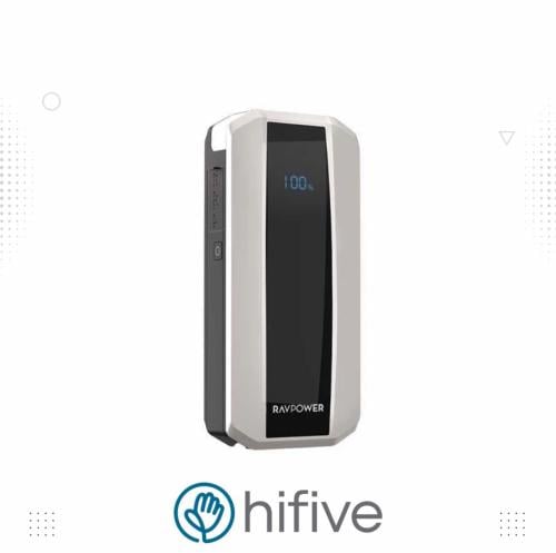 مشغل سيارة وبطارية راف باور بسعة 11000 ملي امبير بقوة 40.7 واط