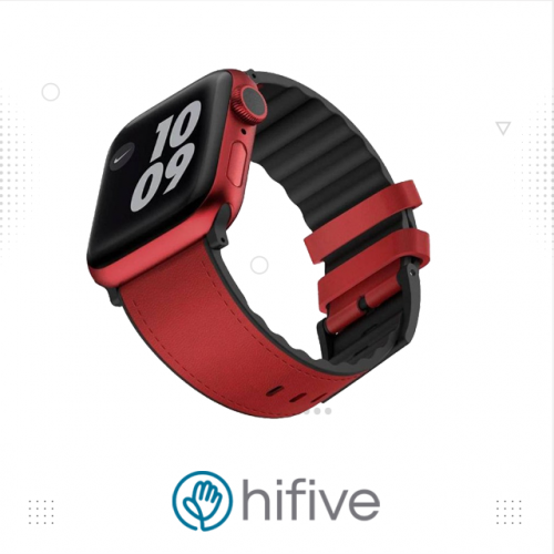 سوار ساعه ابل جلد 44/42 - فيفا مدريد - أحمر