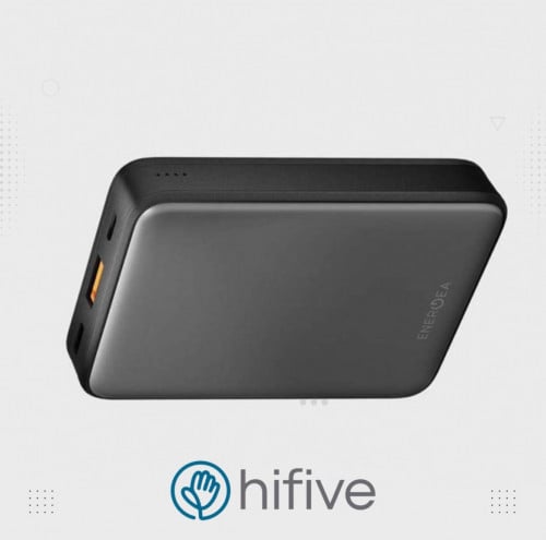 بطاريه متنقله ميني اينرجيا كومباك الو بسعة 10000 ملي امبير بتقنية بي دي وكوالكوم 3 - رمادي