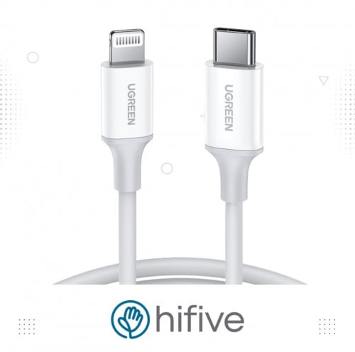 سلك شاحن يوجرين USB-C إلى آيفون بطول 1 م