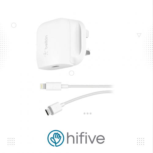 شاحن جداري PD مع سلك ايفون بلكن