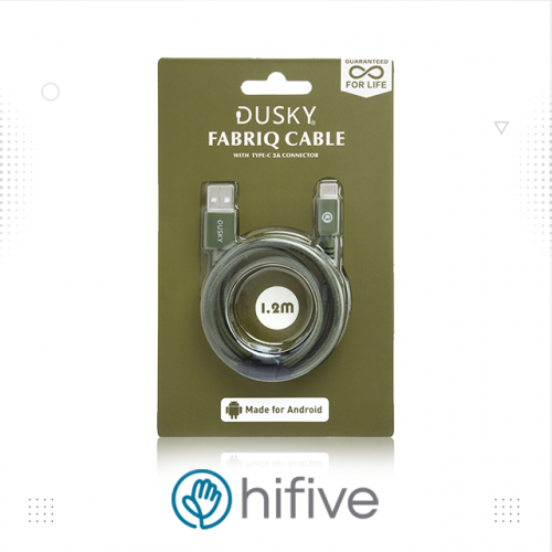 كابل Type C قماشي 1.2 متر من دسكي زيتي