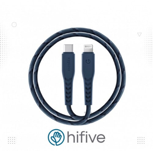 كيبل اينيرجيا نايلون فليكس تايب سي تو لايتننق 1.5 متر - ارزق