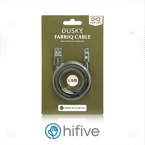 كابل مايكرو يو اس بي قماشي 1.2 متر من دسكي زيتي