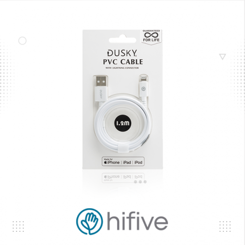 كابل ايفون 1.2 متر من دسكي ابيض