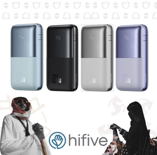 بيسوس - بطارية متنقلة بقوة 22.5 واط بسعه 20,000 ملي امبير