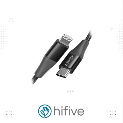 سلك انكر ايفون بي دي 1.8 متر مقاوم للقطع - أسود