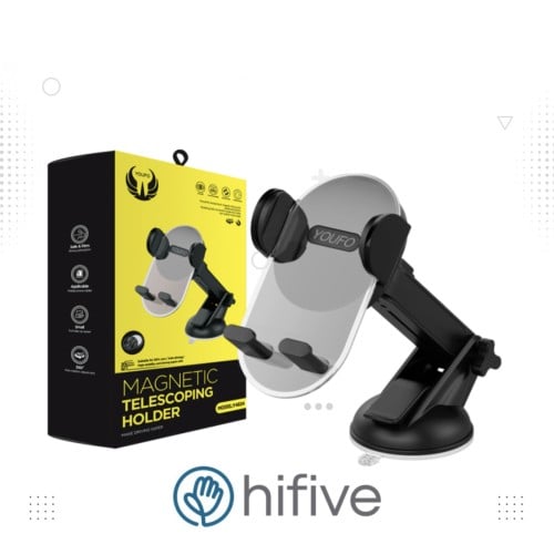 يوفو مثبت جوال مغناطيس شفط مع منظم كيابل - Y4824