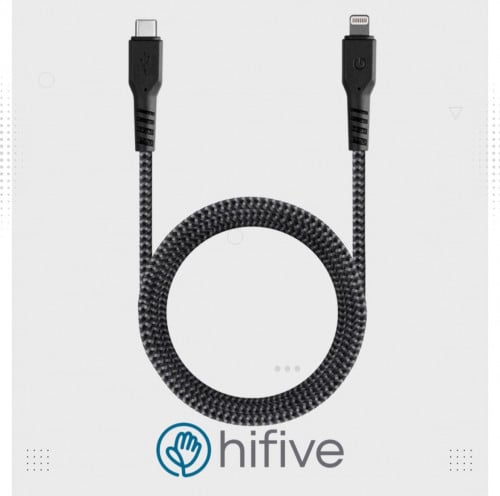 كيبل اينيرجيا تايب سي تو لايتننق 1.5 متر - أسود