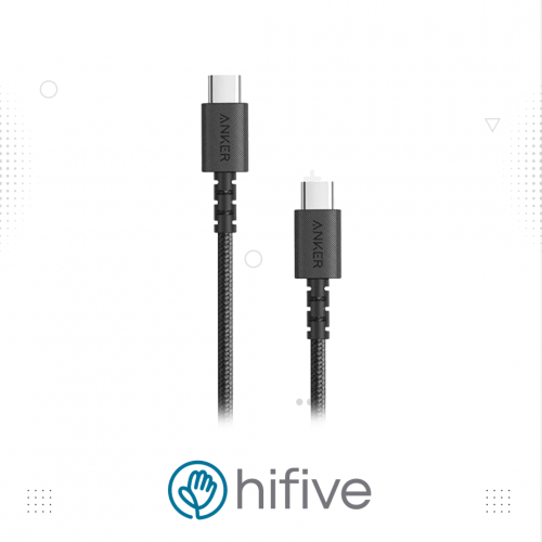 انكر باور لاين سلكت + من نوع تايب سي ل تايب سي  الطول 1.8 متر  اسود