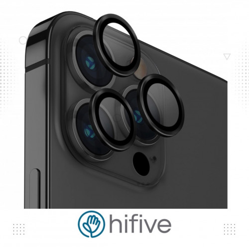 يونيك اوبتيكس حماية الكامير الخلفيه للايفون 14 برو 14 برو ماكس - أسود