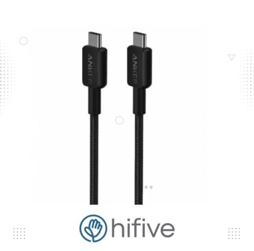 سلك انكر تايب سي الى تايب سي 0.9 متر اسود