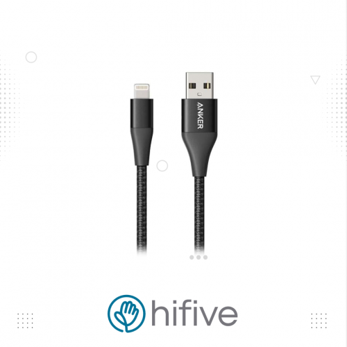 سلك انكر ايفون 0.9 متر ضد القطع - اسود