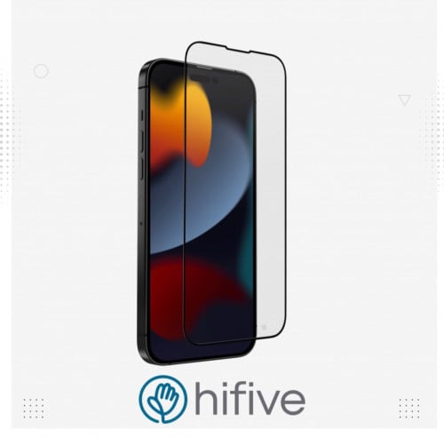 يونيك اوبتكس حمايه شاشة بأطراف سوداء للايفون 14 برو"6.1" انش - شفاف