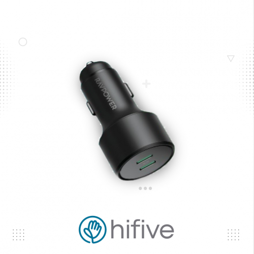 راف باور - شاحن سيارة بمنفذين PD بقوة 40 واط RP-VC028