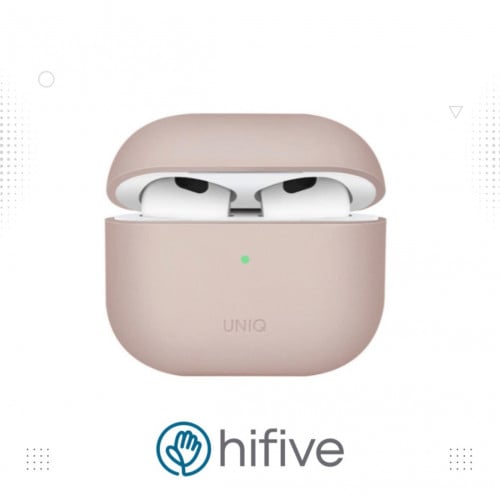 كفر حماية يونيك لينو سيلكون للايربودز 3 - وردي