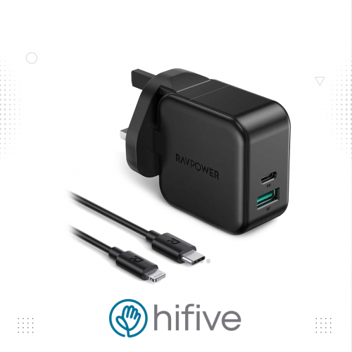 حزمة من راف باور من نوع PD Pioneerبلك + واير ايفون  اسود