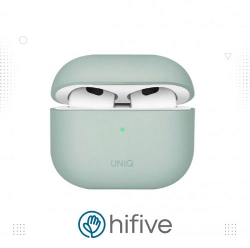 كفر حماية يونيك لينو سيلكون للايربودز 3 - اخضر