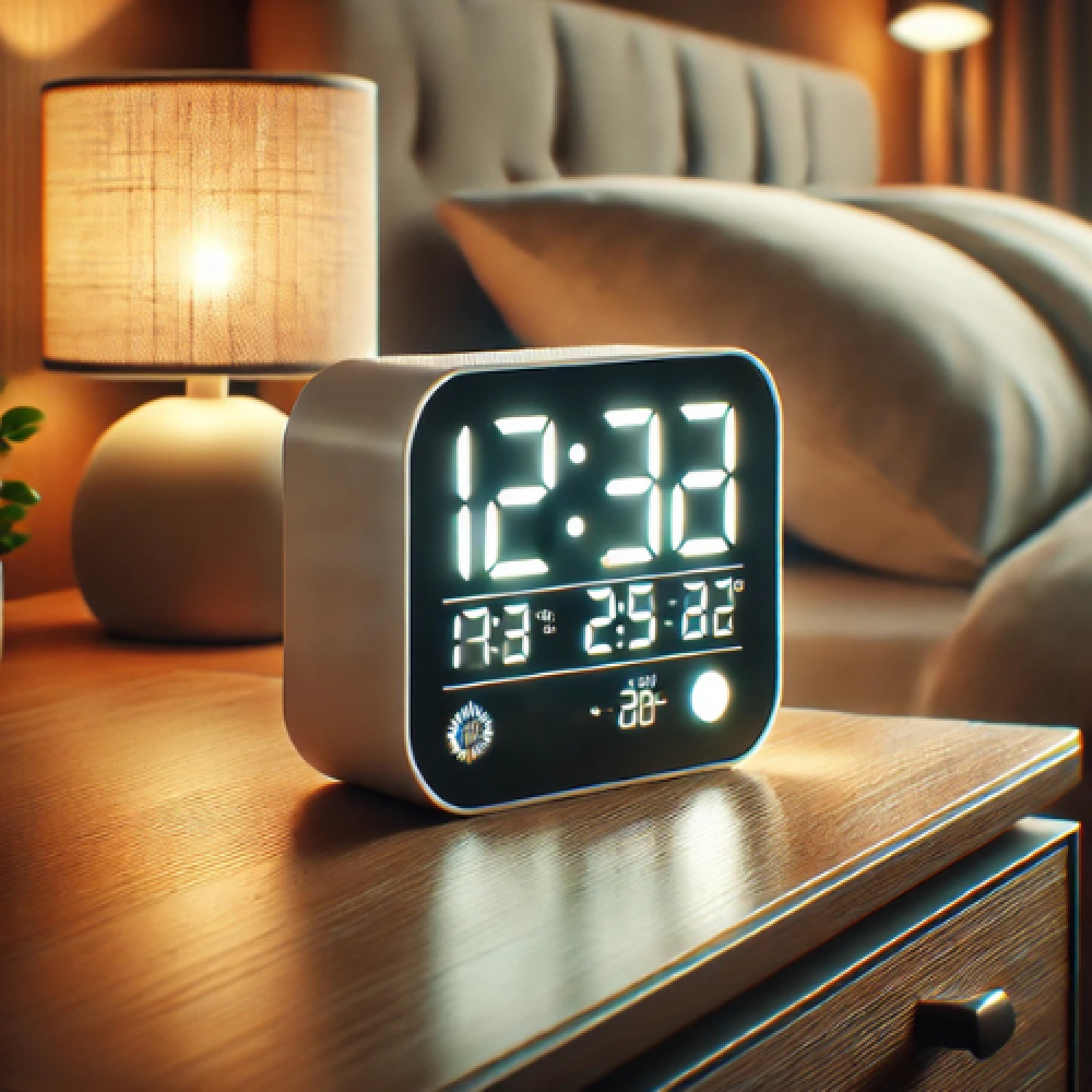 ساعة منبة LED