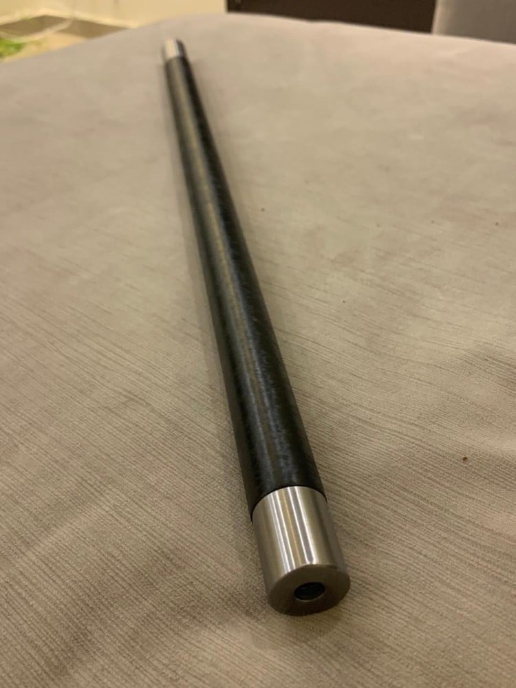 سبطانة جثري .308 روسيه مجلفن كاربون فايبر جديده خام بسنه اماميه (تويست ١٢ شروخ ٤ طول ٢٥)