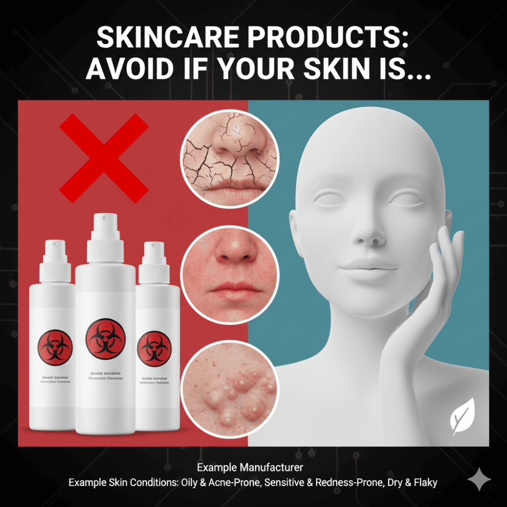 منتجات عناية بالبشره لا تستخدميها اذا بشرتك كذا..