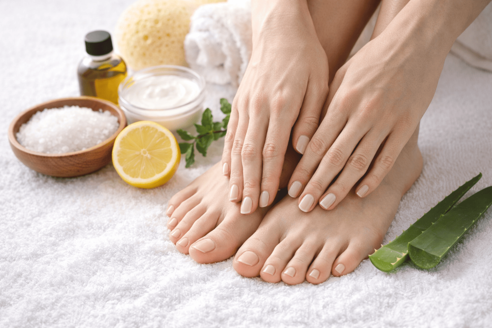 تفتيح اليدين والقدمين