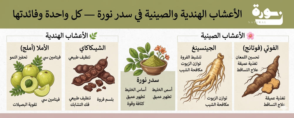 أعشاب لتقوية الشعر