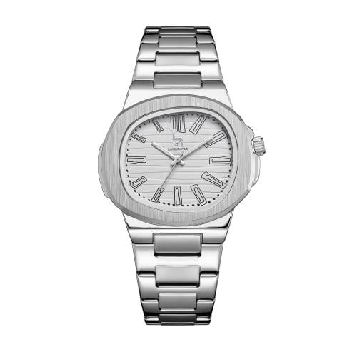 ساعة رجالي  لويس ريفال 3010 فضي ميناء أبيض