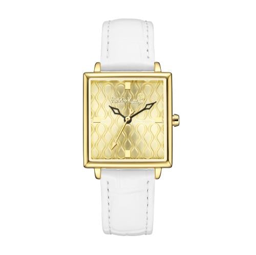 ساعة نسائي من هالو كيتي 23200 ابيض ميناء ذهبي