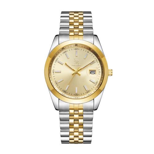 ساعة رجالي  لويس ريفال LR2411 لونين ذهبي ميناء ذهبي