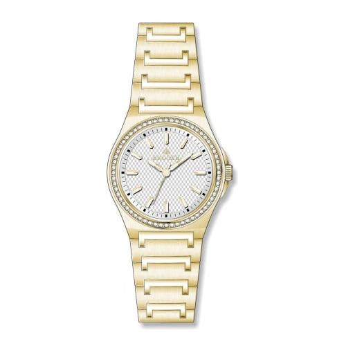 ساعة نسائي بروجيه 23002 ذهبي ميناء ابيض