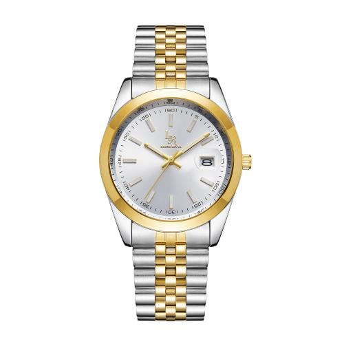 ساعة رجالي  لويس ريفال LR2411 لونين ذهبي ميناء ابيض