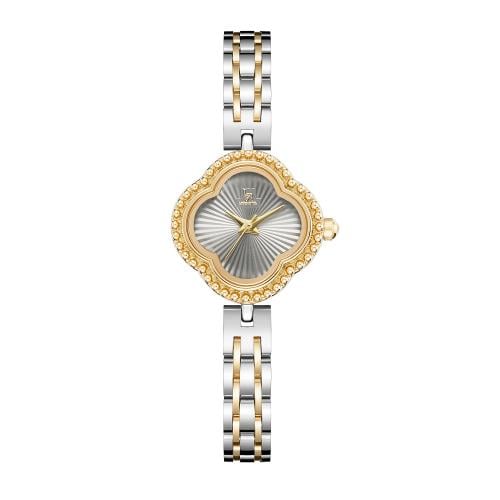 ساعة نسائي  لويس ريفال LR2405 لونين ذهبي ميناء رصاصي