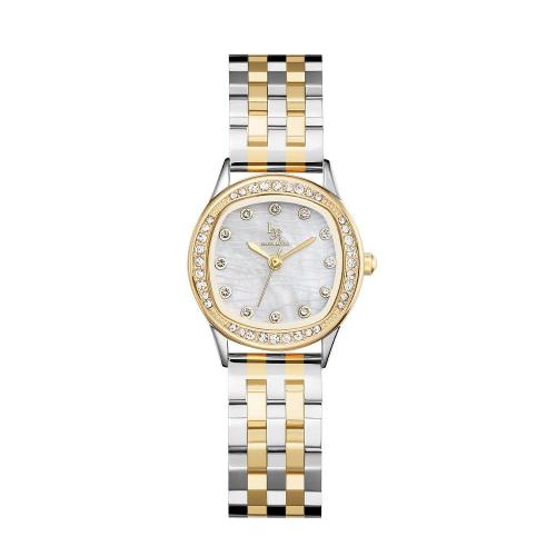 ساعة نسائي  لويس ريفال LR009 لونين ذهبي ميناء ابيض