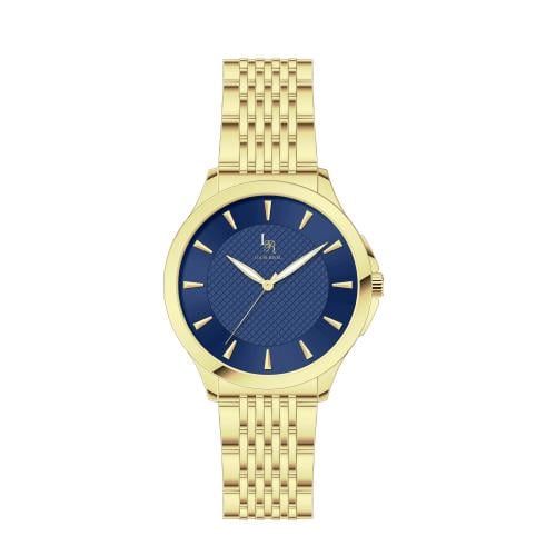 ساعة رجالي لويس ريفال 21024 ذهبي ميناء ازرق