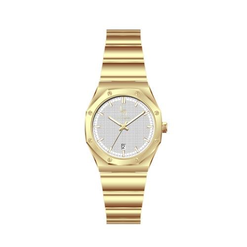 ساعة رجالي لويس ريفال 21022 ذهبي ميناء ابيض