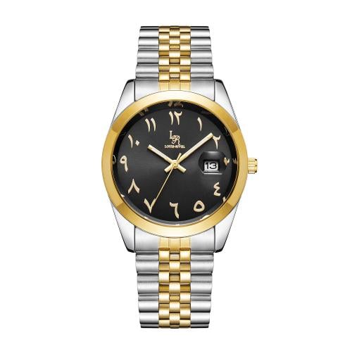 ساعة رجالي  لويس ريفال LR2415 لونين ذهبي ميناء اسود